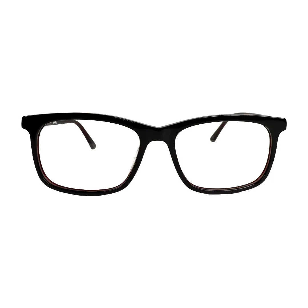 Wine Dark Red Rectangular Acetate eyeglass frames (53-17-145)